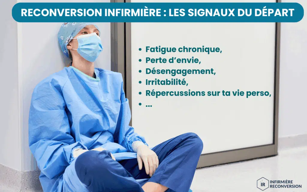 photo d'une infirmière percevant les signaux de reconversion nécessaire