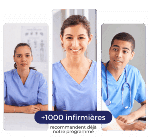 3 infirmiers ayant fait une reconversion infirmière grâce à un bilan de compétences avec le programme d'Infirmière Reconversion.