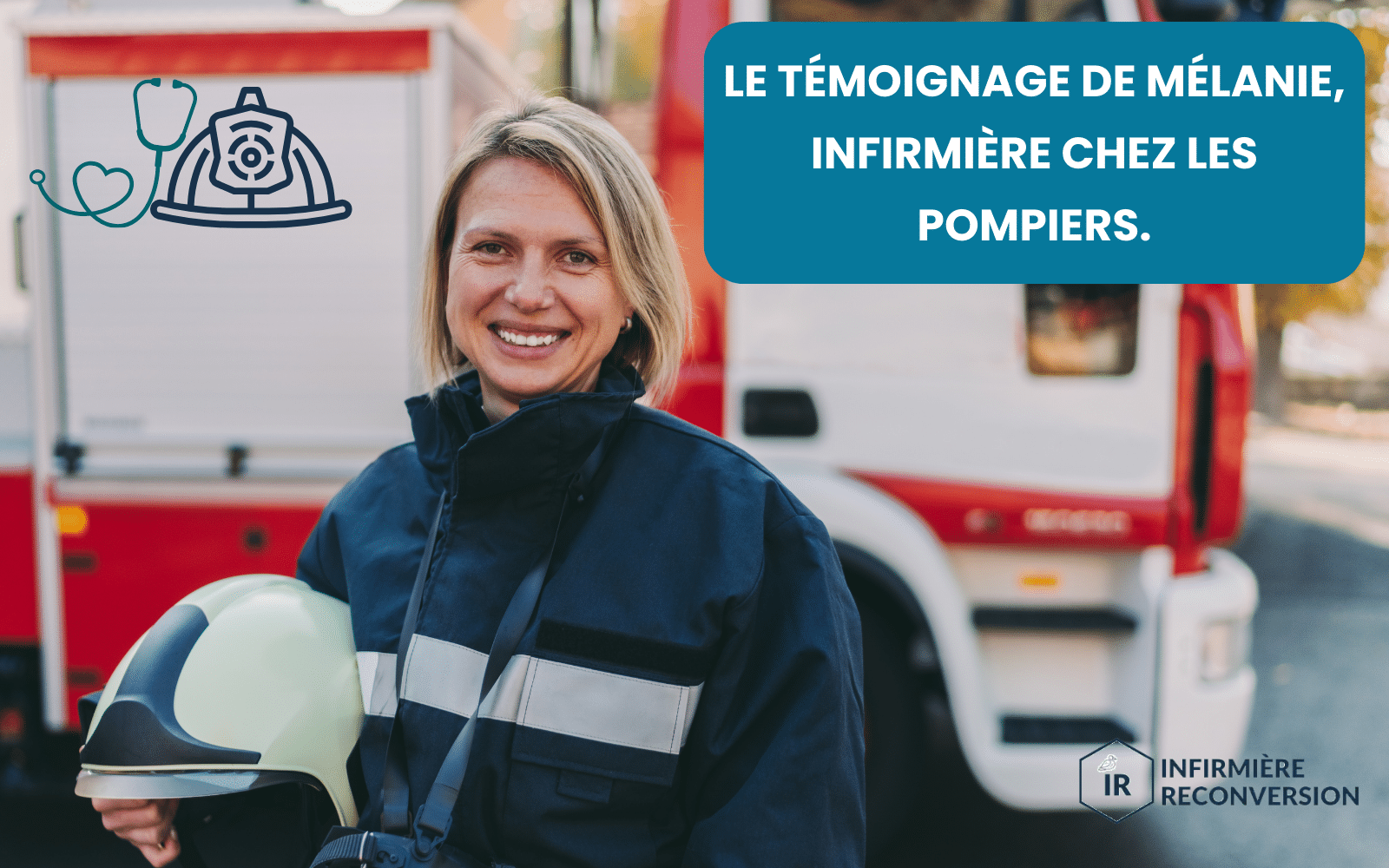 photo de mélanie, infirmière chez les pompiers