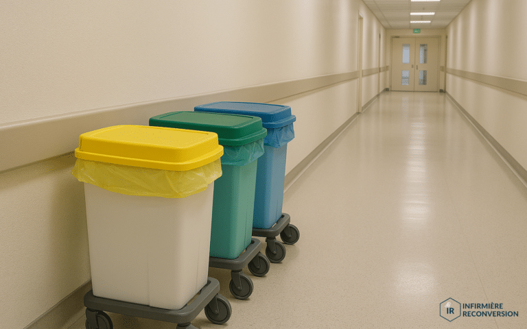 photo de poubelles pour la gestion des déchets hospitaliers