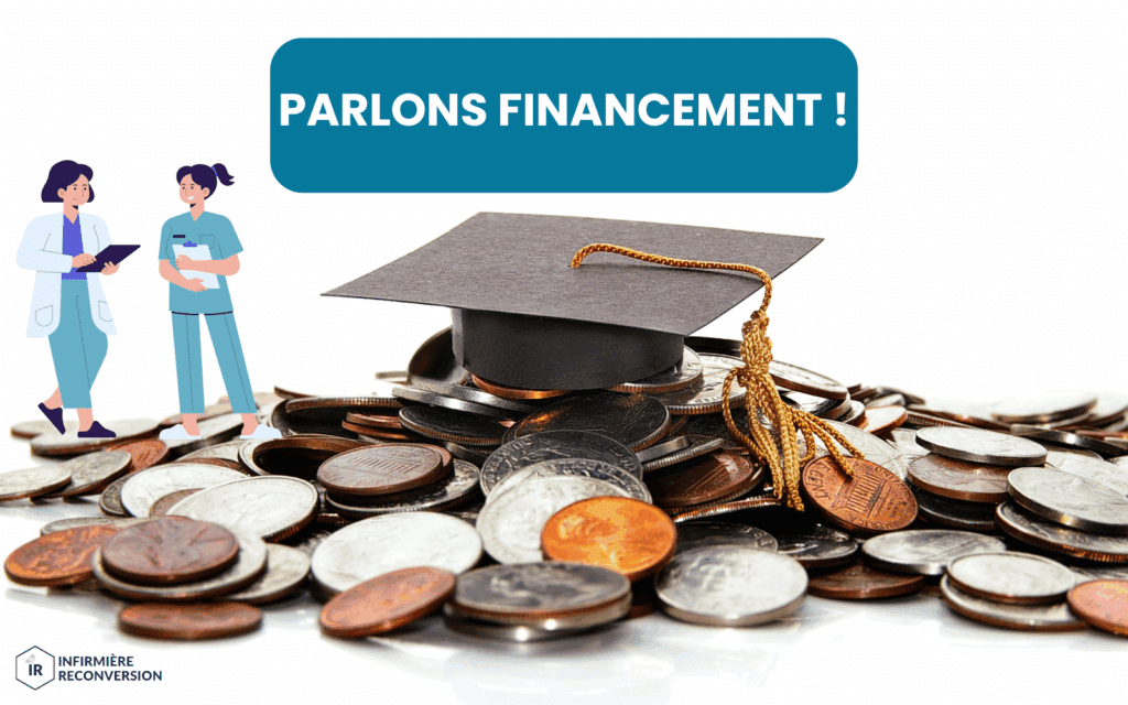 Image de professionnelles en recherche de financements pour leur évolution infirmière.
