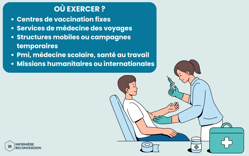 infirmière en vaccination au travail