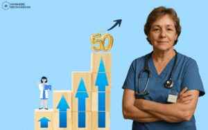 infirmière de 50 ans en évolution professionnelle