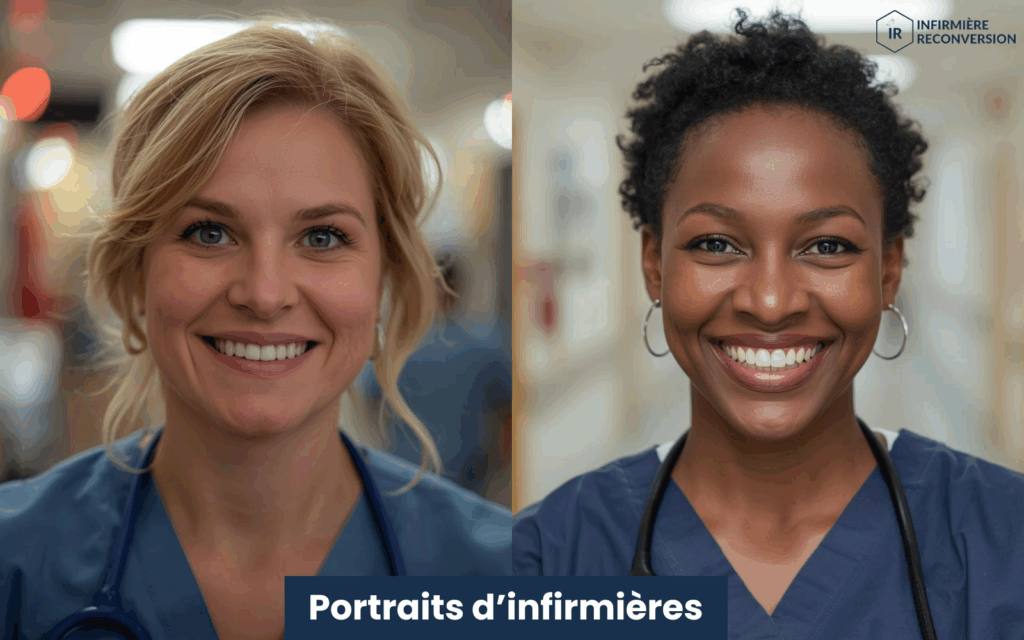 portraits de 2 infirmières en réflexion sur leur métier
