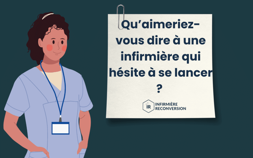 infirmière parlant aux infirmières qui souhaitent se lancer dans la reconversion