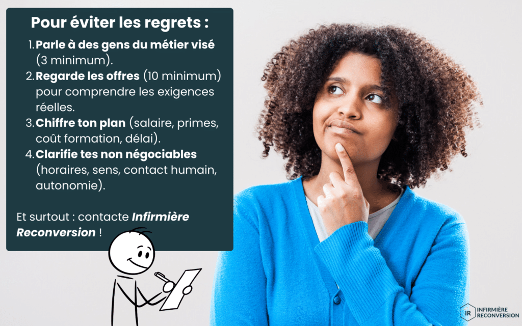 infirmière qui découvre les bons conseils d'Infirmière Reconversion