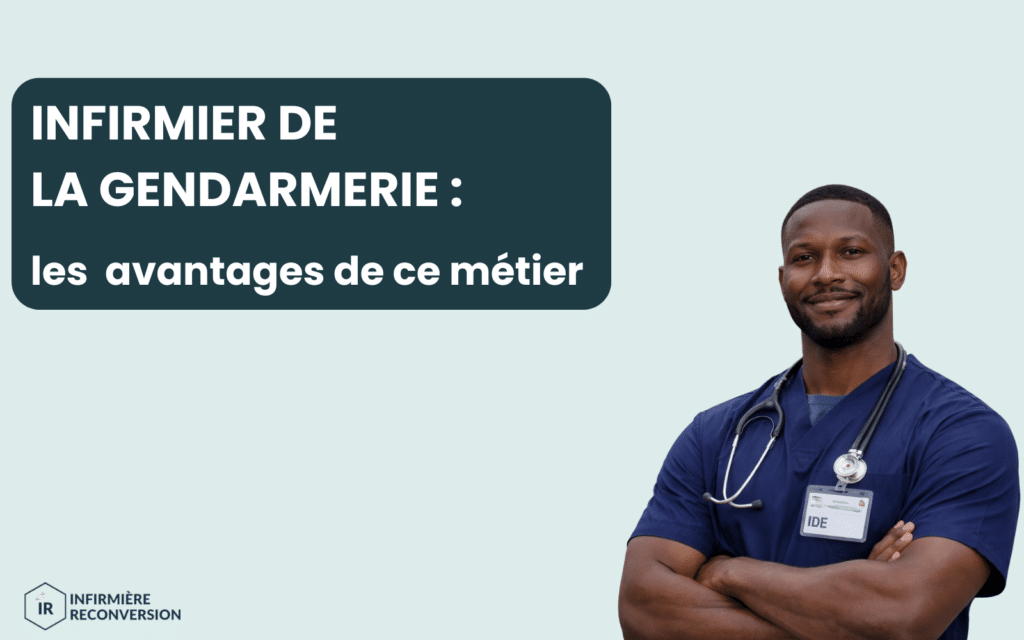 infirmier en gendarmerie parlant des avantages du métier