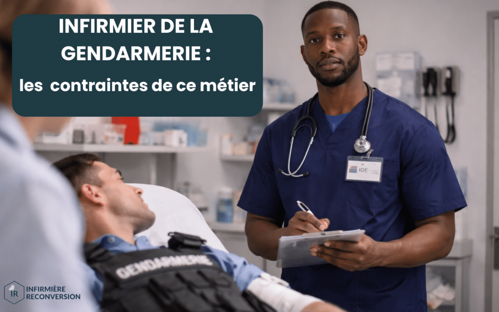 infirmier en gendarmerie parlant des contraintes du métier