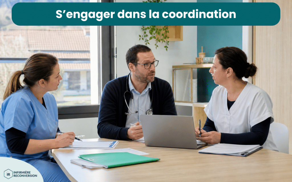 infirmière en zone rurale faisant de la coordination
