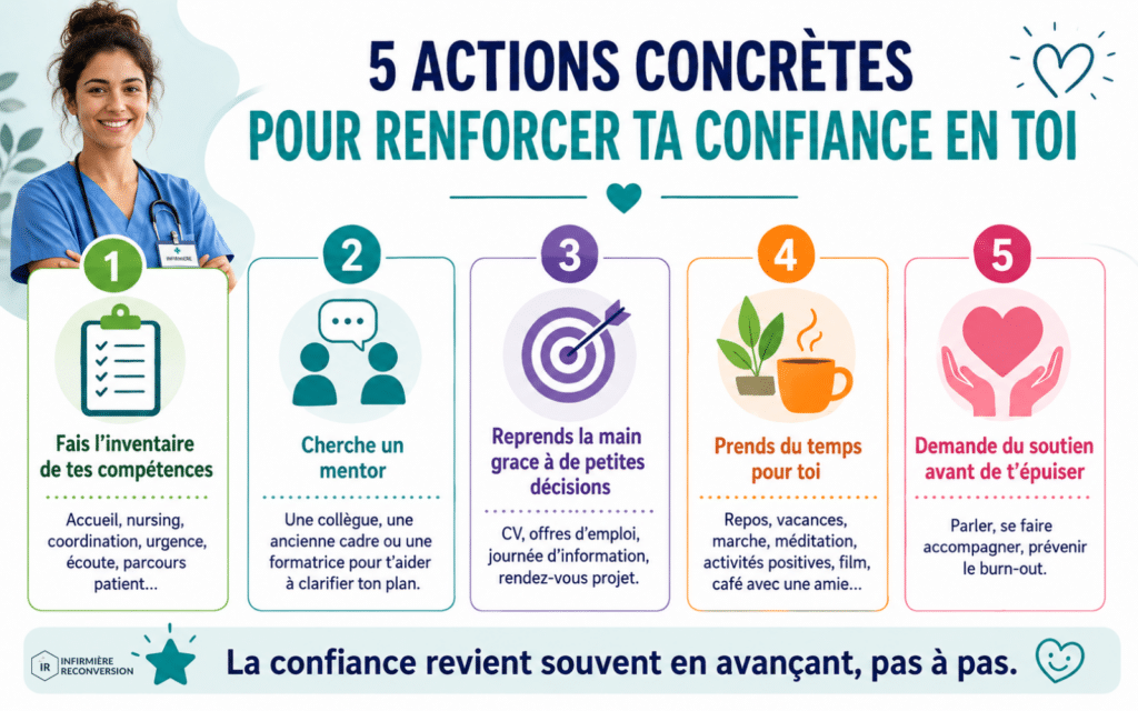 5 actions pour renforcer la confiance en soi des infirmières