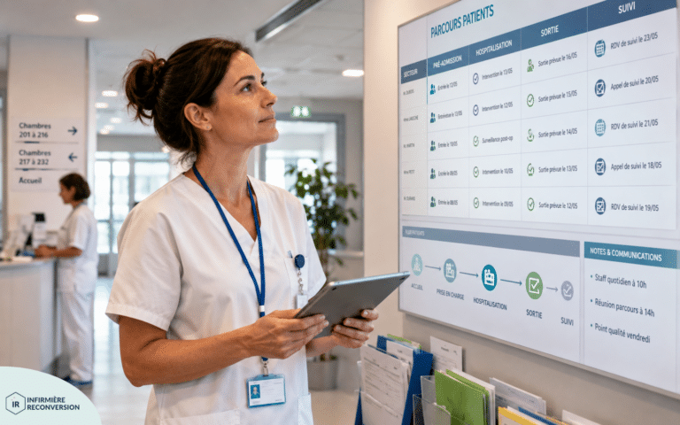 infirmière administrative en poste