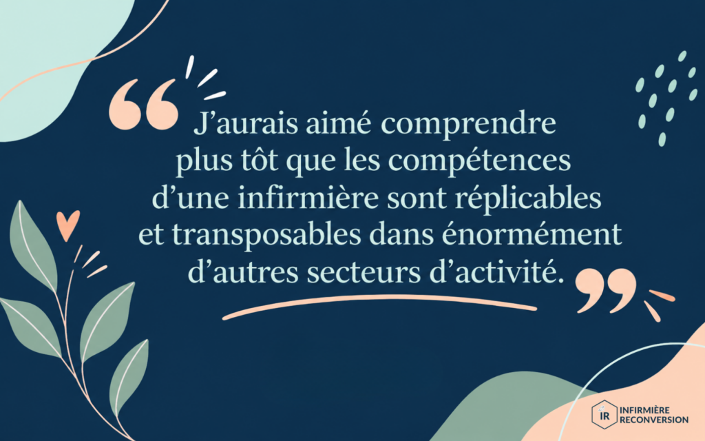 citation d'une infirmière reconvertie